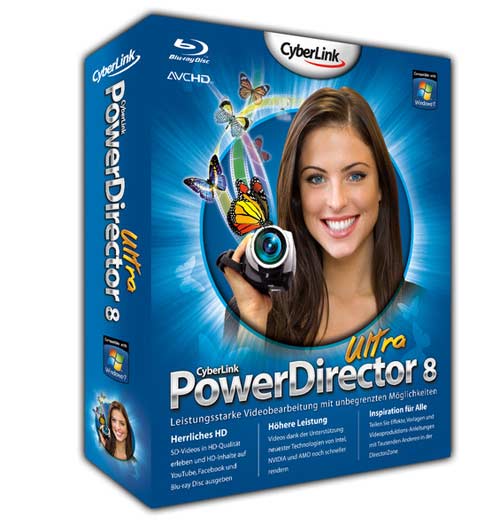 CyberLink PowerDirector Ultra 8.00 
Build 2330 + Update to 8.00 Build 2704 (Multilenguaje)