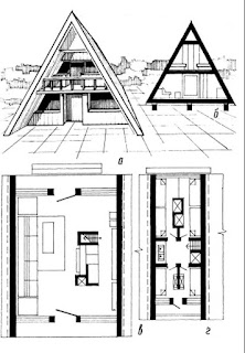 Planos de cabañas A-Frame