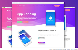 App Business Landing Page v2.00 Blogger Template