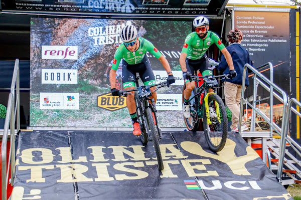 Manu Cordero y Marcos García (Extremadura-Ecopilas) ganan la segunda etapa de Colina Triste