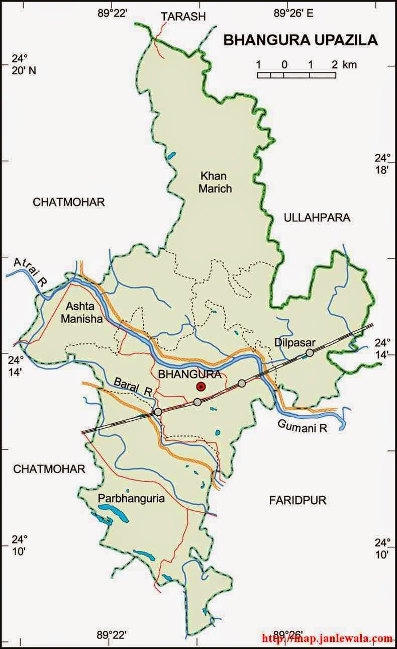 bangura upazila map of bangladesh