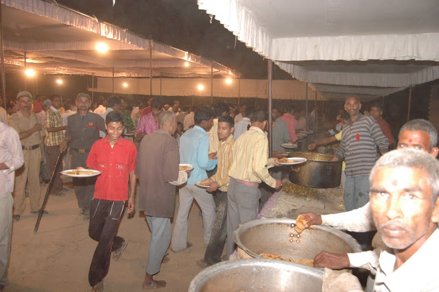 Chandipur temple Inauguration food distribution night 21 March 2010