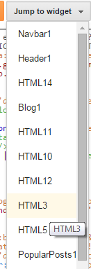 List of Widget IDs