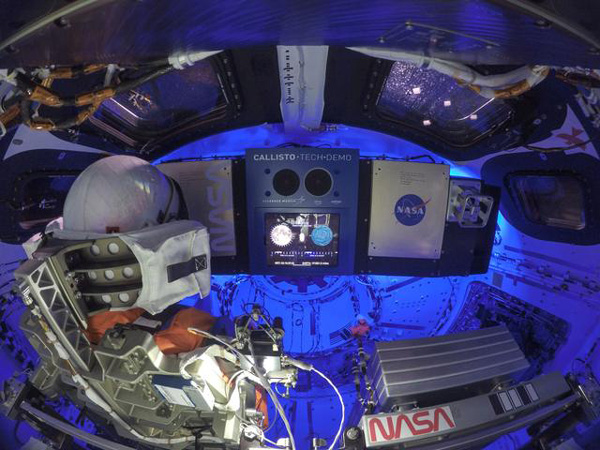 A snapshot of the crew cabin inside NASA's Orion spacecraft...on November 18, 2022.