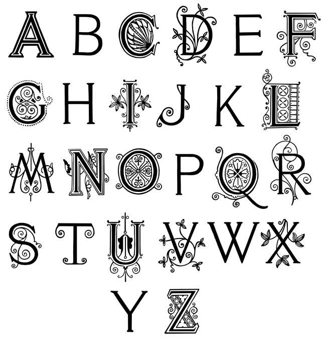 fancy letters for tattoos 