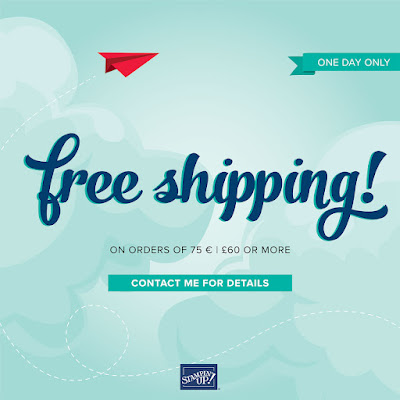 free shipping from stampin up june 20th to june 21