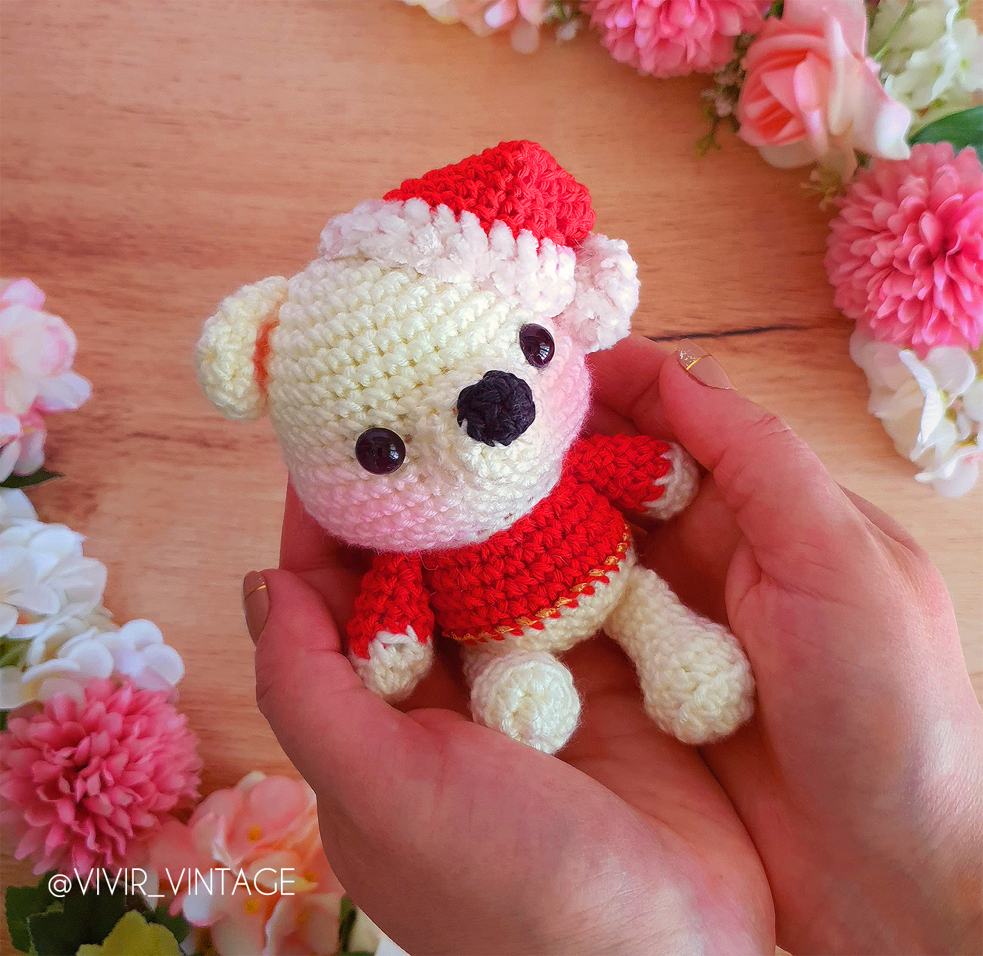 oso polar amigurumi