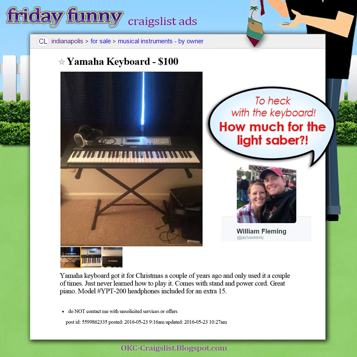 Heck keyboard - FRIDAY FUNNY CRAIGSLIST ADS