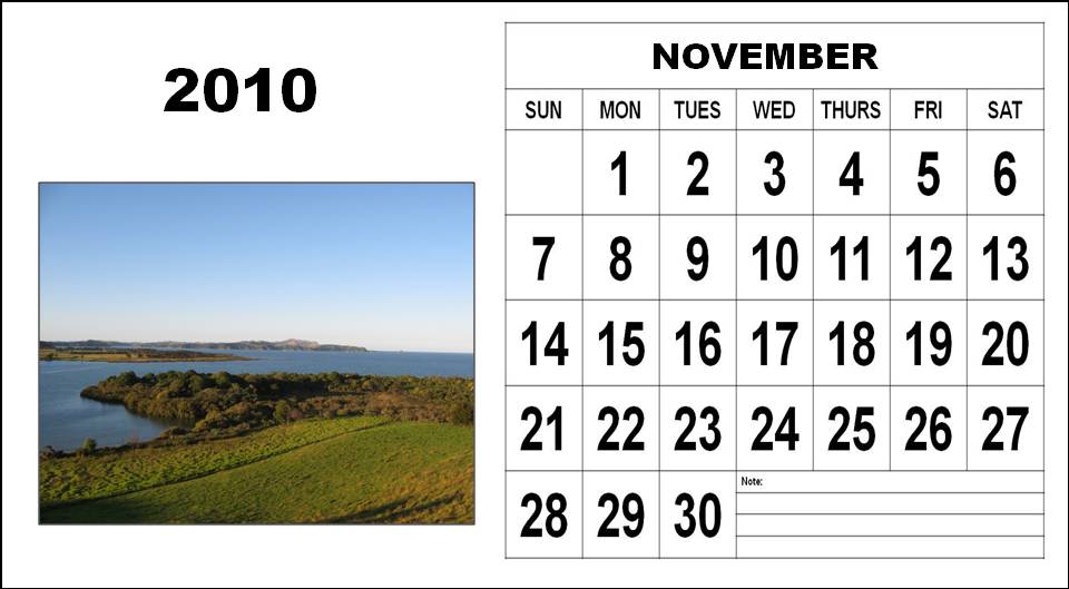 printable november 2010 calendar. free printable calendars