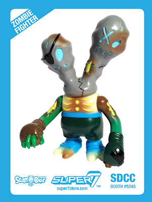 San Diego Comic-Con 2013 Exclusive “Mixed Up Massacre” Zombie Fighter Vinyl Figure by Super7 & Secret Base