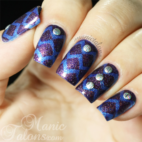 Glam Polish Holo Gift Box Silver Holographic Studs with The Polar Express and Nightmare Before Xmas