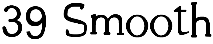 39 Smooth Font