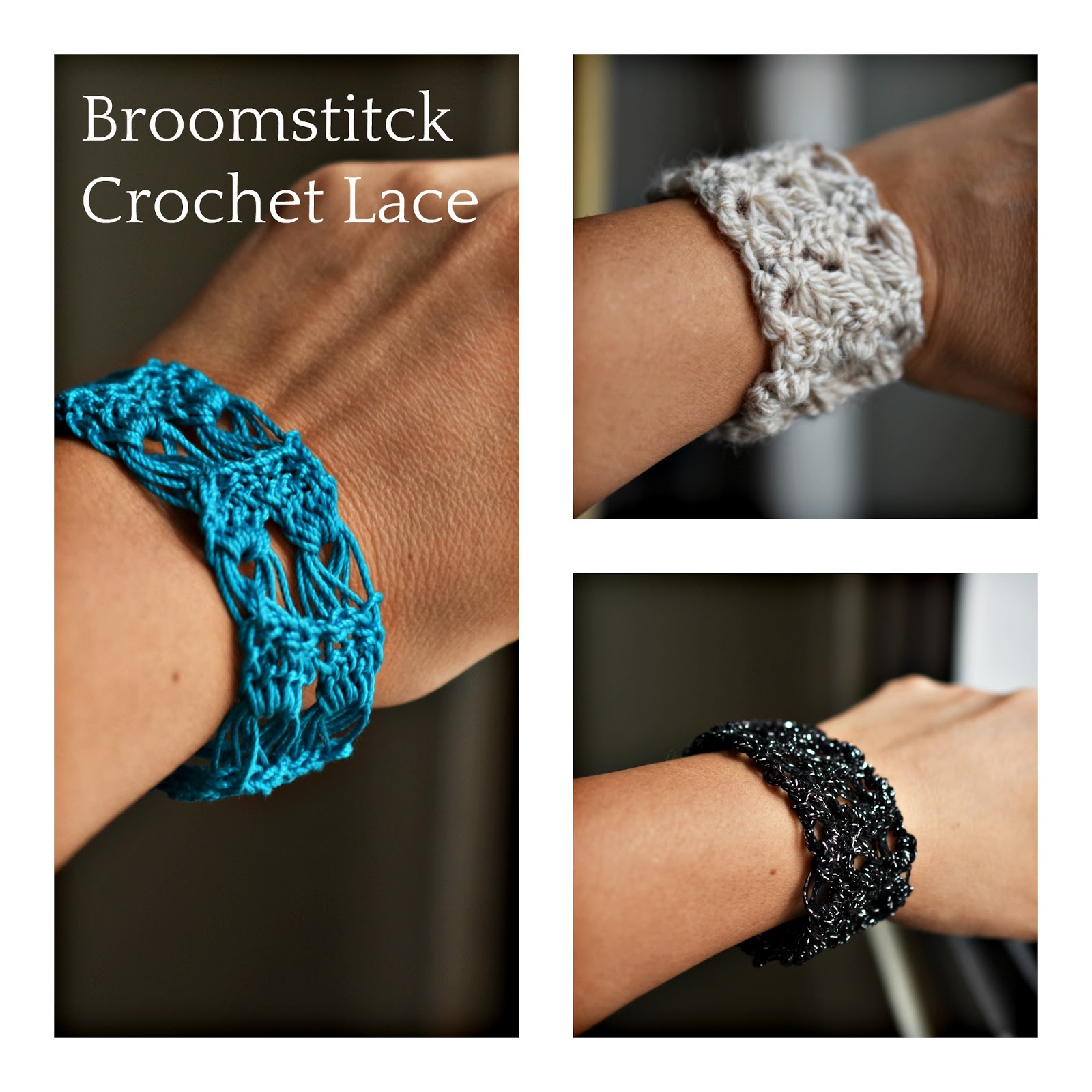 Crochet Beaded Wide Bracelet and Choker Necklace Pattern