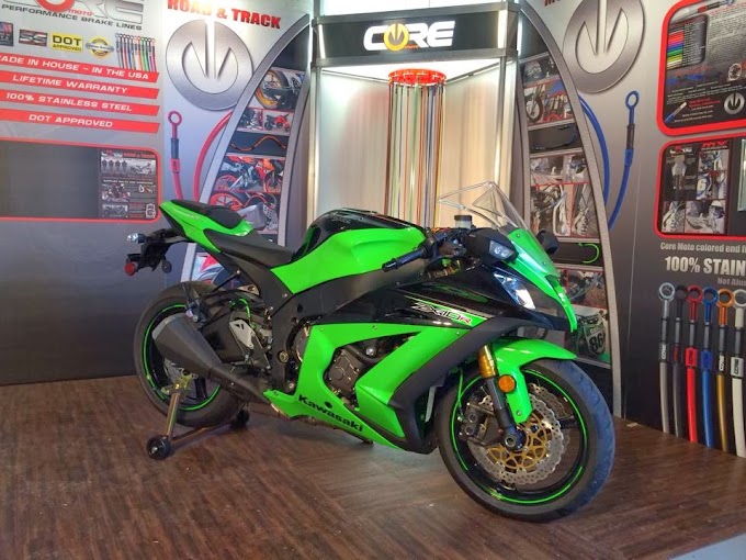 CORE MOTO製カラーブレーキホース、ZX-10R(11-14)フィッティングや取り回しについて