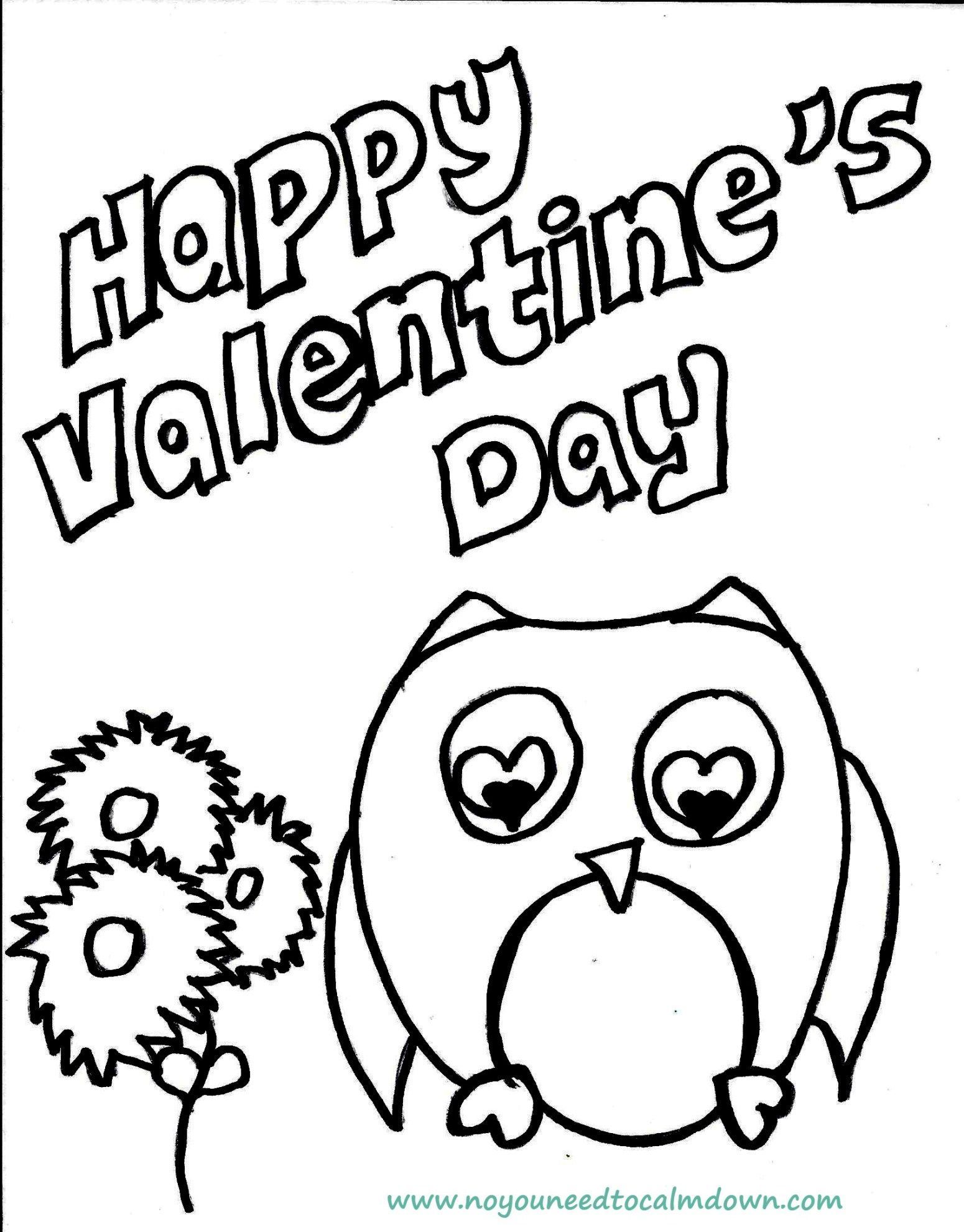 Free Valentine Coloring Sheets For Kids