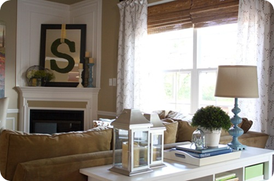 sofa table vignette