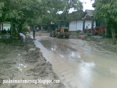 Pasca banjir bandang di sugihan desa Kedungsumber