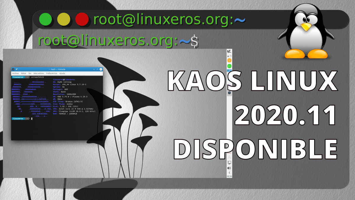  KaOS Linux  2022 11 con KDE Plasma 5 20 Linuxeros