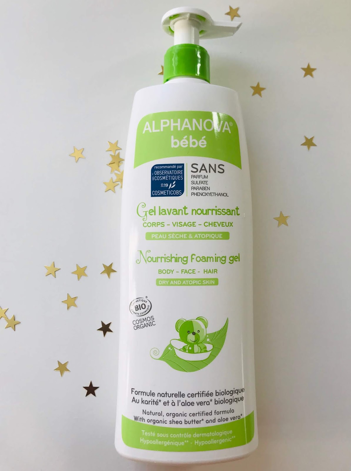 Favoris du moment : gel lavant nourrissant Alphanova