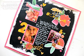 Sweet Charm layout by Bernii Miller for Scraping Clearly using the MME On Trend 2 collection. 