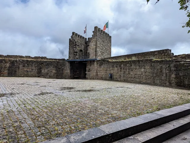 Castle ruins in Castelo Branco Portugal