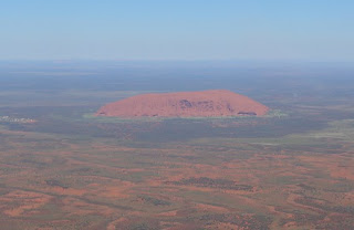 Uluru - Ayers Rock from Air plane