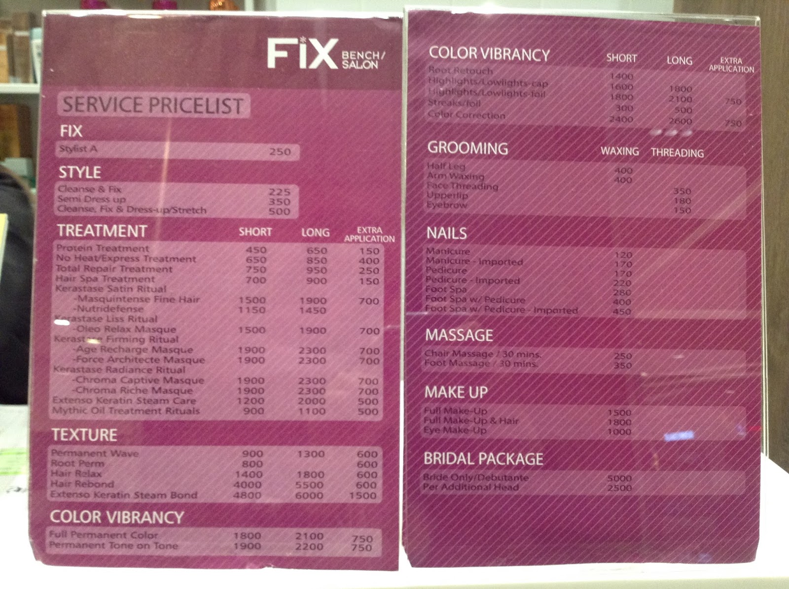  FIX  Bench  Salon at SM San Lazaro Branch The Foodinista