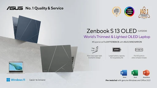 Tampil Percaya Diri dengan Desain Premium Asus Zenbook S13 OLED UX5304