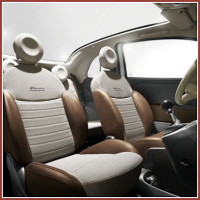 New Fiat 500 C convertible interior Posted by 500blog at 803 AM