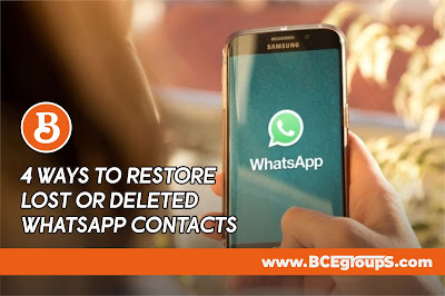 4 Ways to Restore Lost or Deleted WhatsApp Contacts