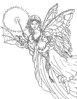 Fairy Coloring Pages on Fairy Coloring Pages