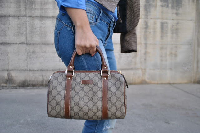 bauletto gucci borsa gucci borse invernali come abbinare la borsa marrone abbinamento borsa marrone gucci bag how to wear brown bag how to combine brown bag gucci bag street style mariafelicia magno fashion blogger color block by felym fashion blog italiani fashion bloggers italy 