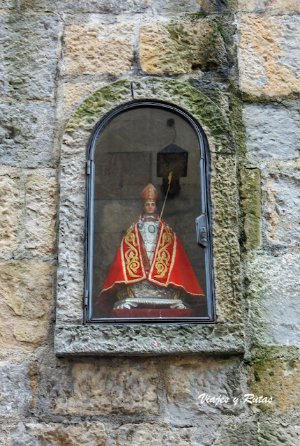 Hornacina de san Fermí, Cuesta de santo Domingo, Pamplona