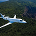 Gulfstream G150 In Flight Over Forest Air Space
