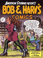 Robert Crumb obsessing while Harvey Pekar hits him up