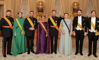 Grand Duke Henri of Luxembourg hosted a new Year's reception
