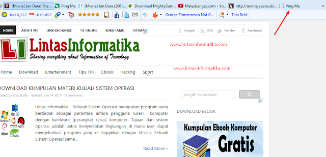 pingomatic , web browser , mozilla , bookmark