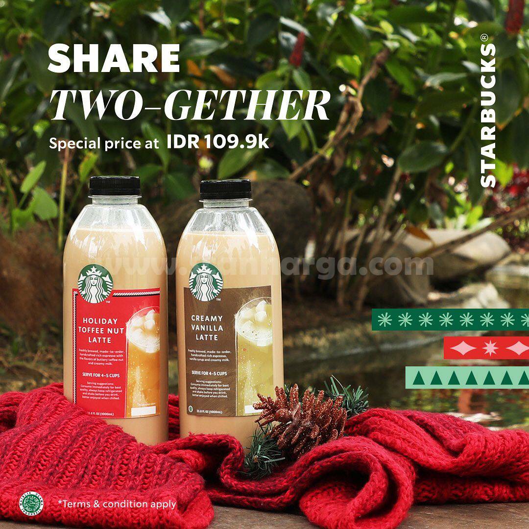 Starbucks Share 2 Gether: Kemasan Paket 1L hanya Rp109.9ribu!