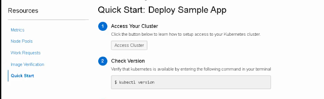 OKE access cluster
