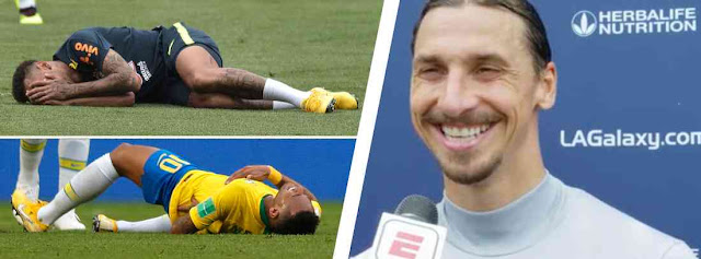 Zlatans skratt – på frågan om Neymar
