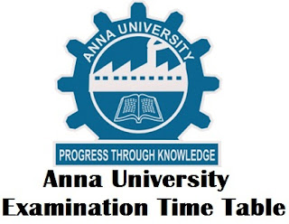 Anna University CDE Exam Time Table 2017 May June