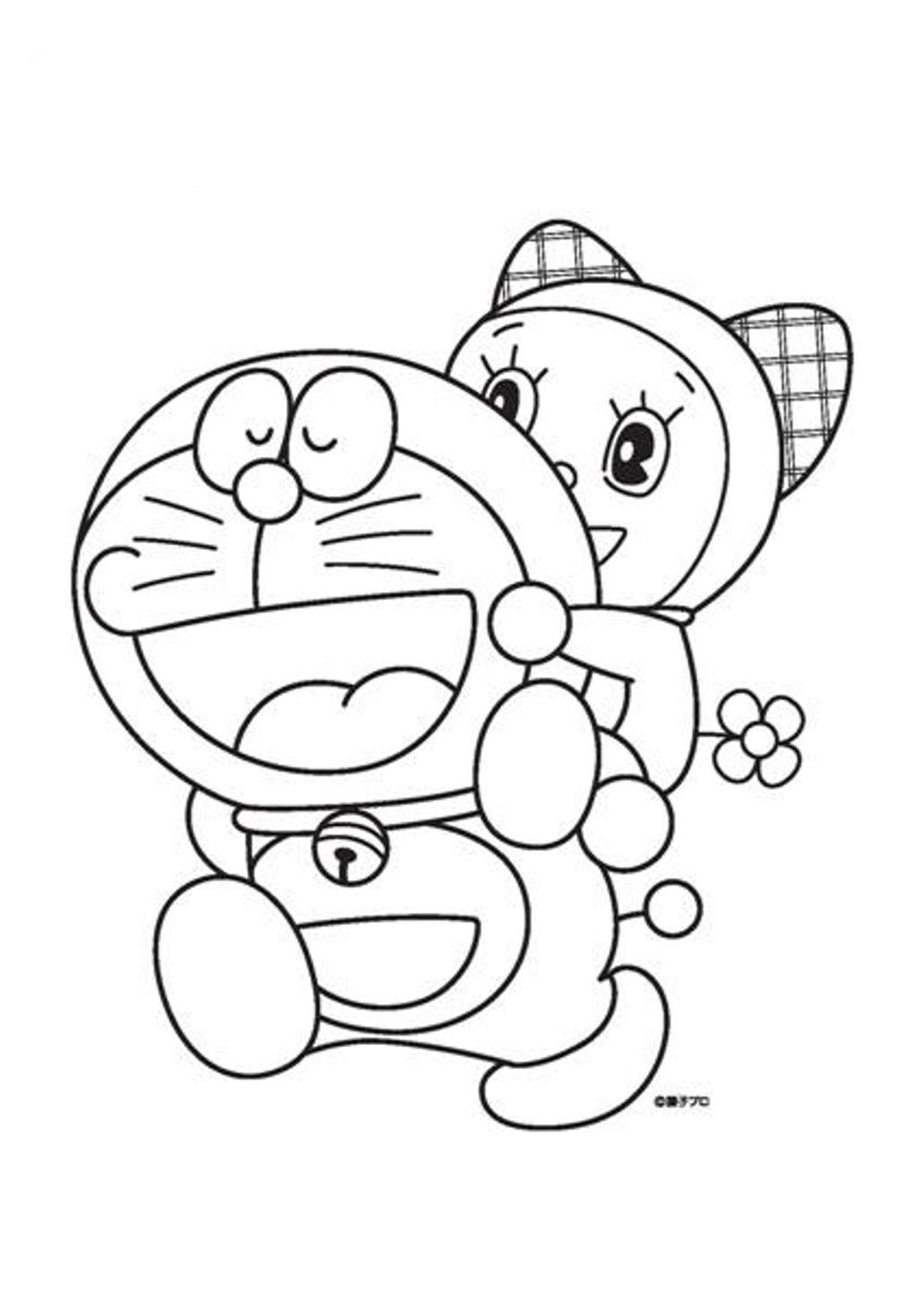 10 Mewarnai  Gambar  Doraemon 