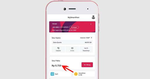 Cara cek pulsa Smartfren via MySmartfren