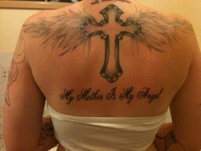 'christian sleeve tattoo''wing cross christian tattoo'