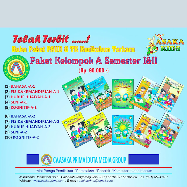 Buku Paud - Majalah PAUD TK PlayGroup. buku paud, buku tk,paud dan tk,buku pedidikan ,buku murah, paket buku paud, materi buku paud 