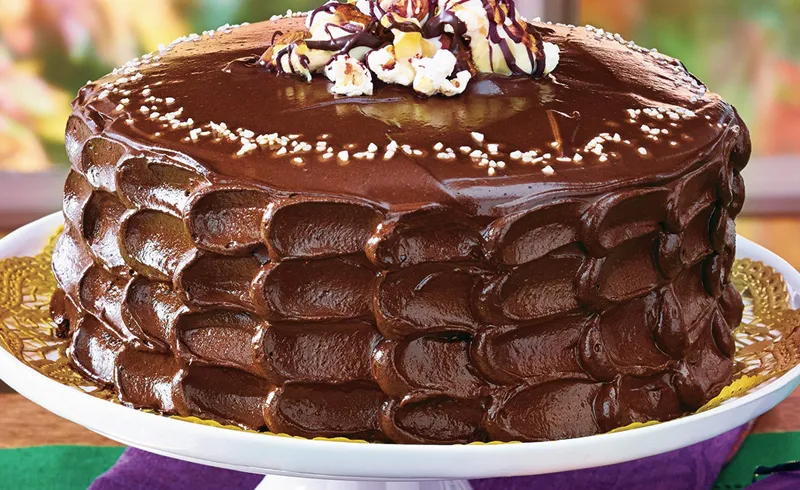 Caramel-Nut Chocolate Cake