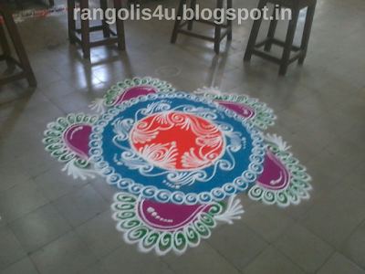 Colorful Circle Rangolis