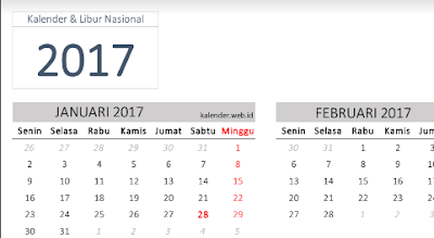 Download Aplikasi Kalender 2017 Otomatis Dilengkapi Dengan Hari Cuti dan Libur Nasional 