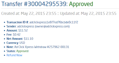 adclickxpress payment proof