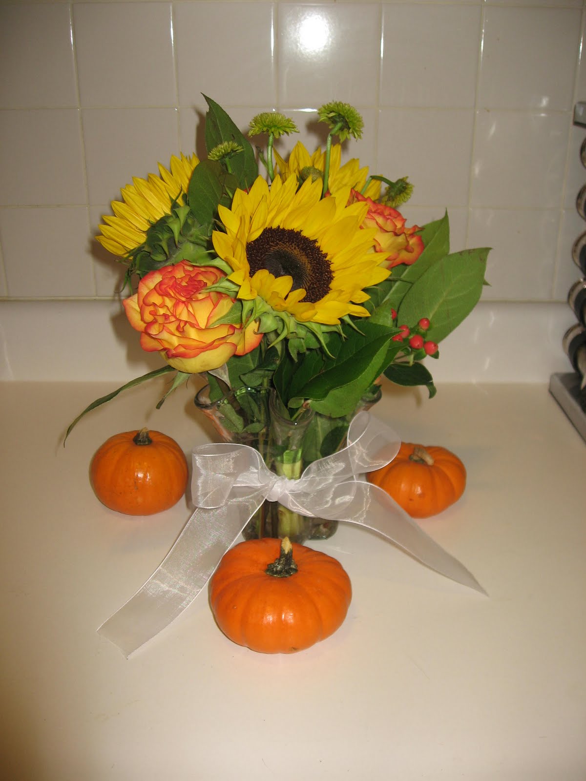 pumpkin wedding centerpiece